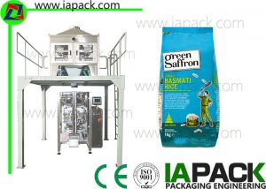 Rice automatické vrecko baliace stroje pre potraviny, automatické vreckové stroje